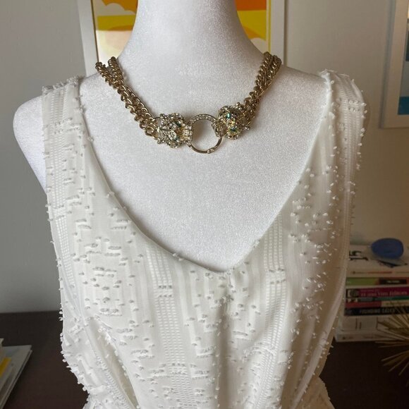 Anthropologie VACAY XL Tie Wrap Top White - Picture 4 of 6